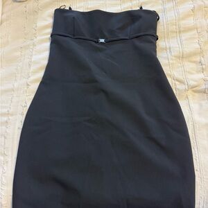 Zara black strapless dress